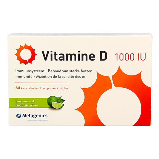 Metagenics Vitamine D 1000IU 84.00 Kauwtabletten