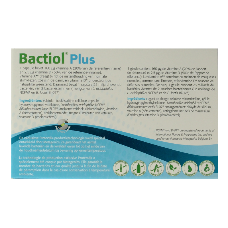 Metagenics Bactiol plus 120 Capsules