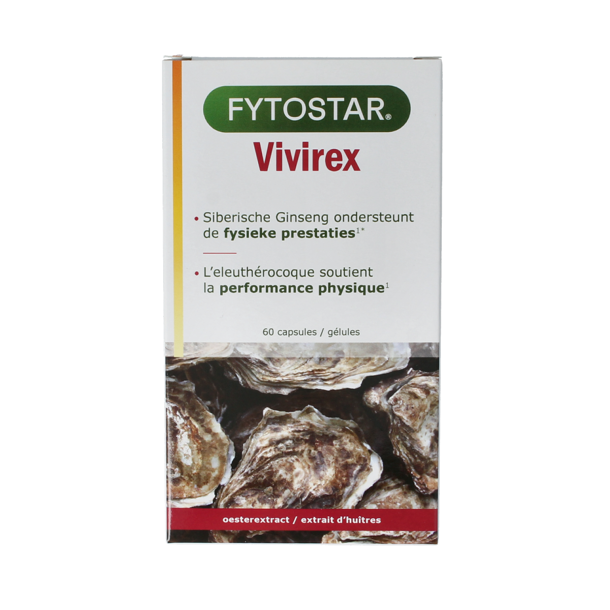 Fytostar Vivirex herbal supplement capsules in a bottle, natural herbal remedy by Fytostar for overall wellness.