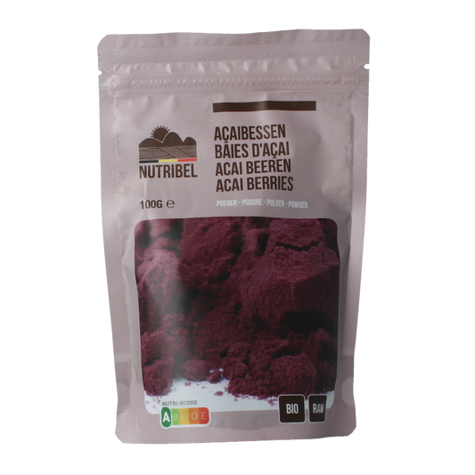 Nutribel Acaibes poeder raw bio 100 Gram
