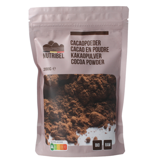 Nutribel Cacao poeder raw bio 200 Gram