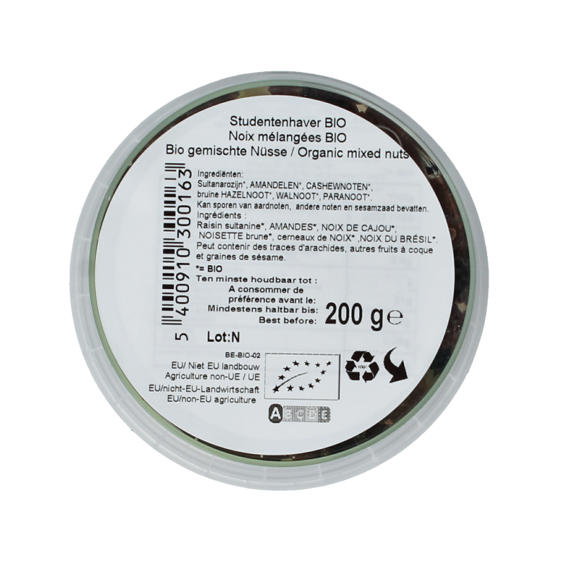 Nutribel Studentenhaver bio 200 Gram