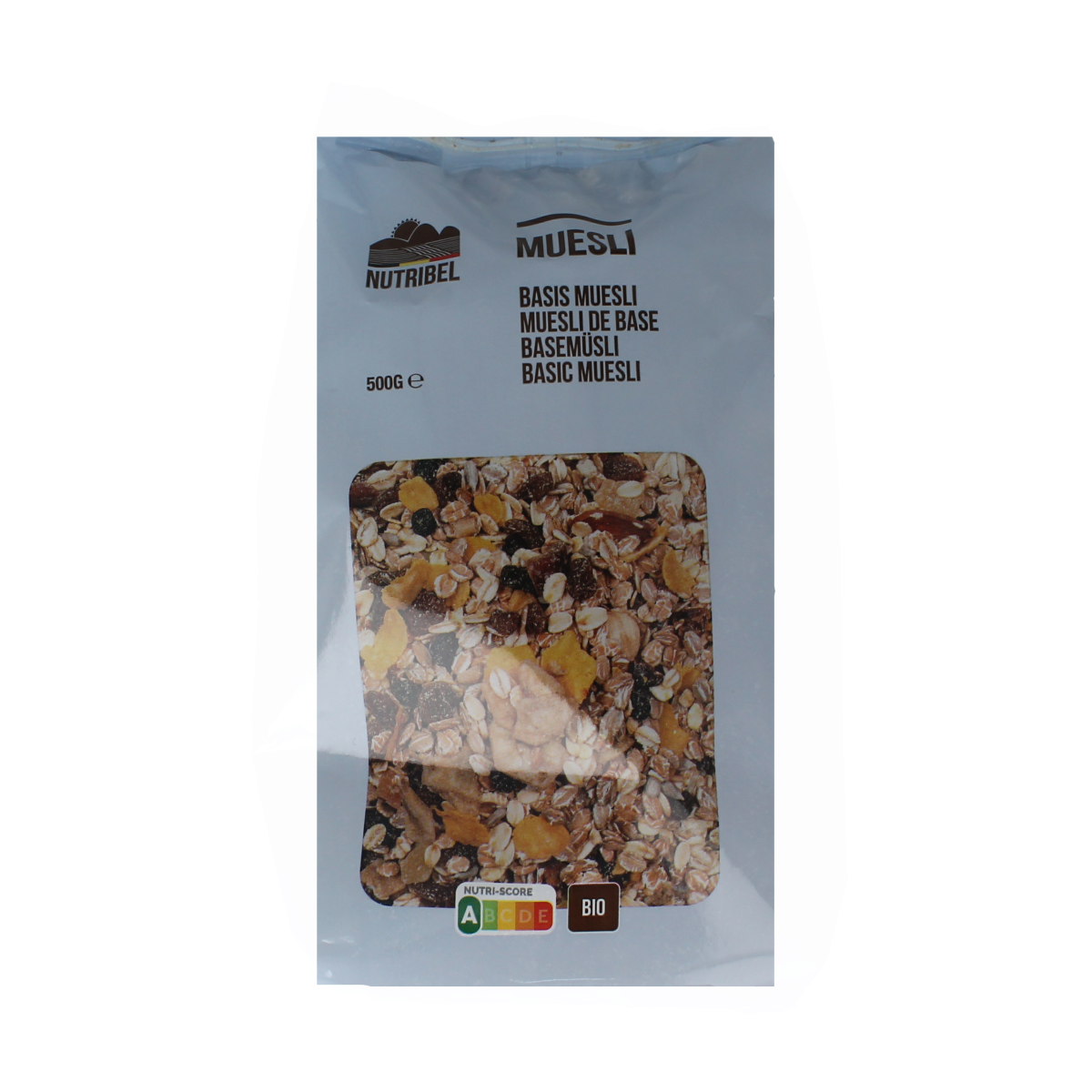 Nutribel Muesli basis bio 500.00 Gram