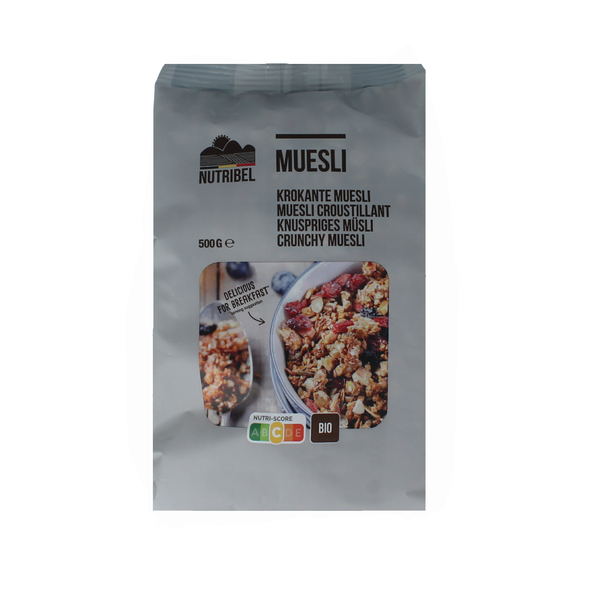Nutribel Muesli krokant superfood bio 500.00 Gram