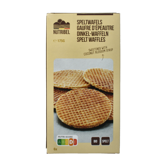 Nutribel Spelt wafel bio 175 Gram