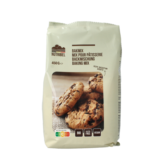 Nutribel Bakmix universeel glutenvrij bio 450.00 Gram