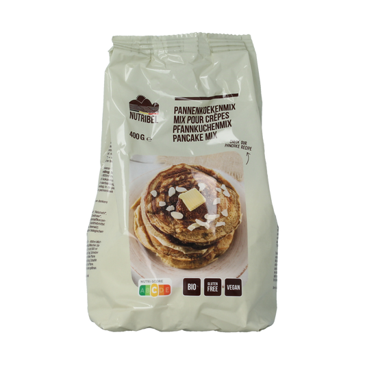 Nutribel Pannenkoekenmix glutenvrij bio 400.00 Gram