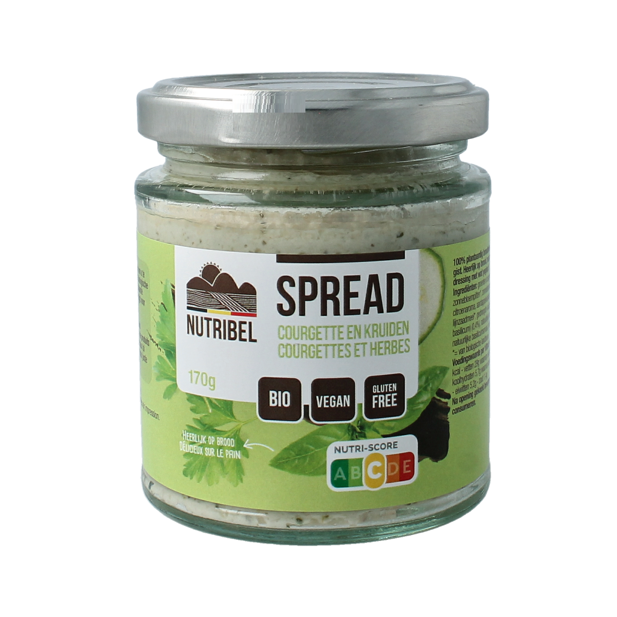 Nutribel Kruiden spread glutenvrij bio 190.00 Milliliter