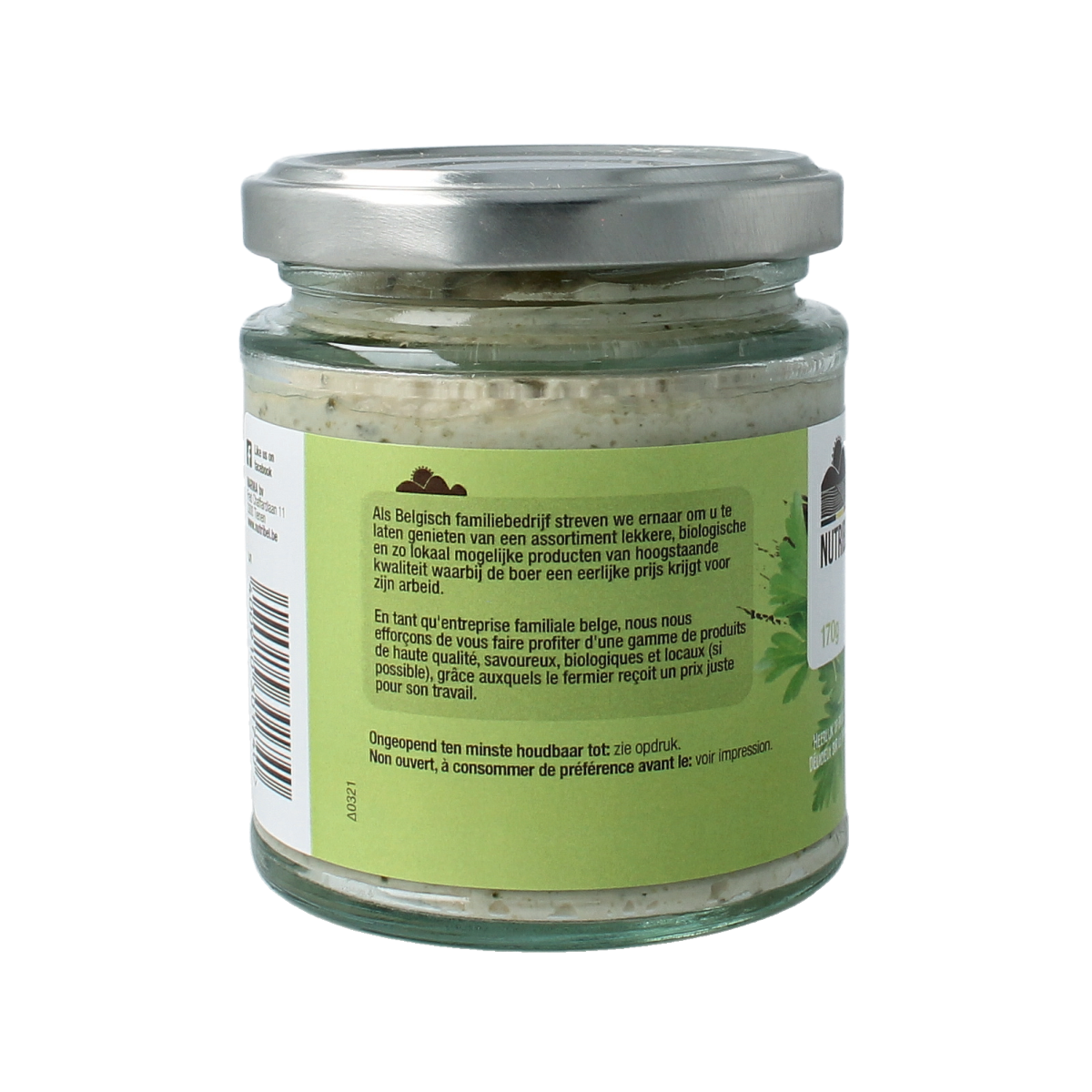 Nutribel Kruiden spread glutenvrij bio 190.00 Milliliter