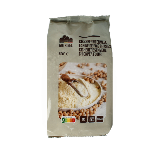 Nutribel Kikkererwtenmeel glutenvrij bio 500.00 Gram