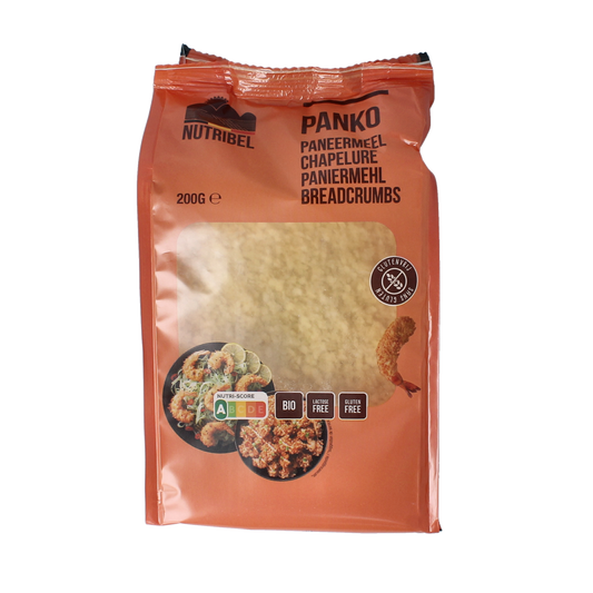 Nutribel Panko paneermeel glutenvrij bio 200.00 Gram