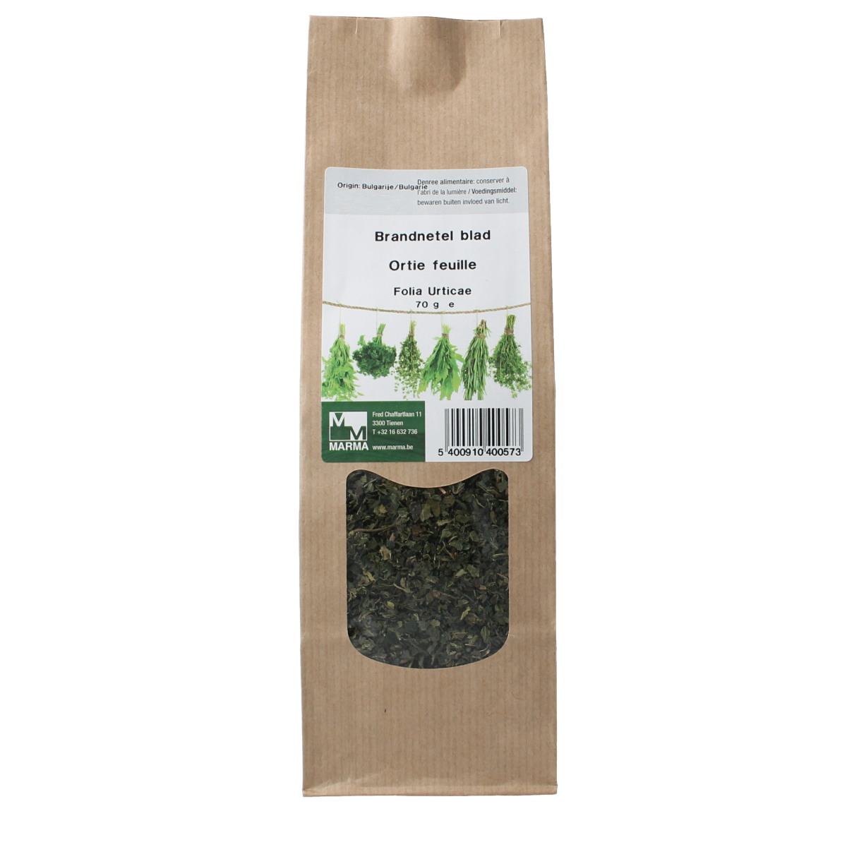 Marma Brandnetel blad 70.00 Gram