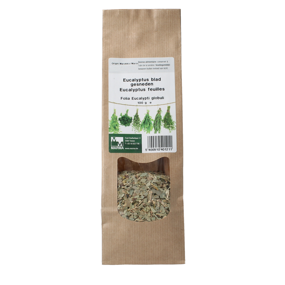 Marma Eucalyptus blad gesneden 100.00 Gram