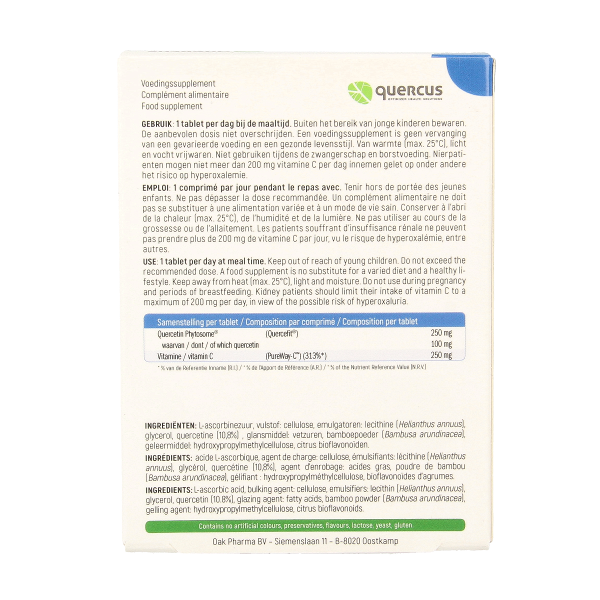 Quercus Quercetin 60.00 Tabletten