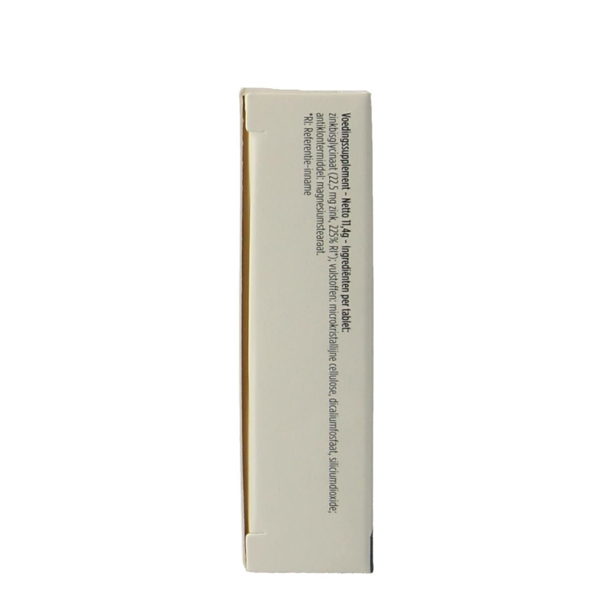 Pure Zinc 60-tablet bottle of mineral supplement with white tablets in a clear container