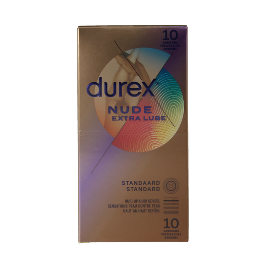 Durex Nude extra lube condooms 10.00 Stuks
