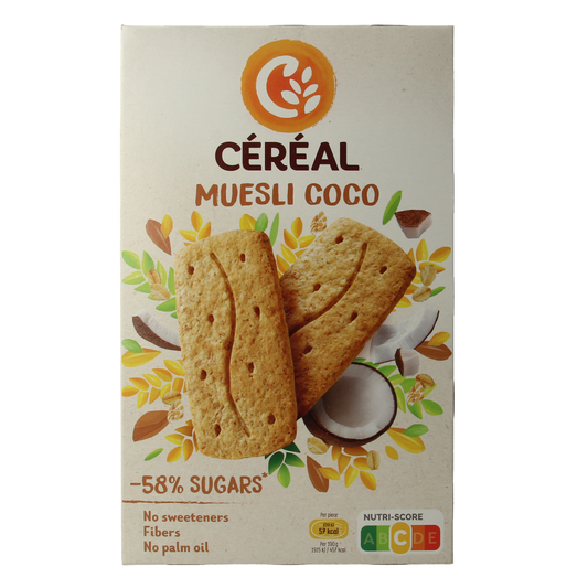 Cereal OP=OP Koekjes muesli/cocos 200.00 Gram