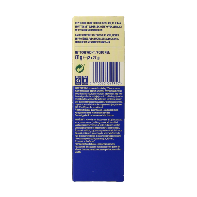 WeCare High protein bars chocolate 81 Gram