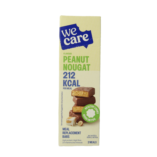 WeCare Meal replacement bars peanut nougat 116.00 Gram
