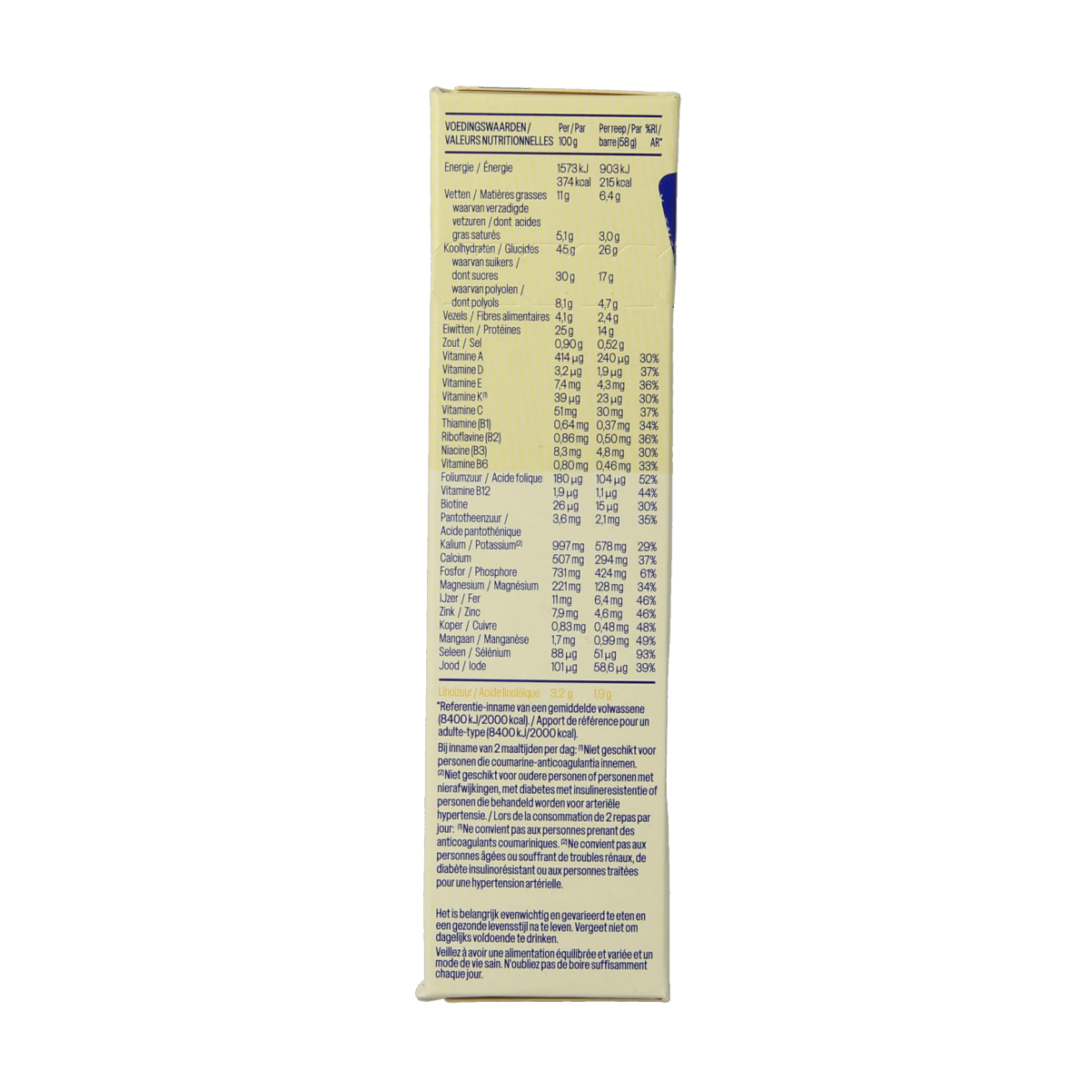 WeCare Meal replacement bars apricot & lemon 116.00 Gram