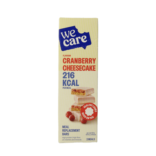 WeCare Meal replacement bars cranberry cheesecake 116.00 Gram