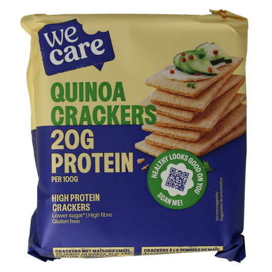 WeCare High protein quinoa crackers 100.00 Gram