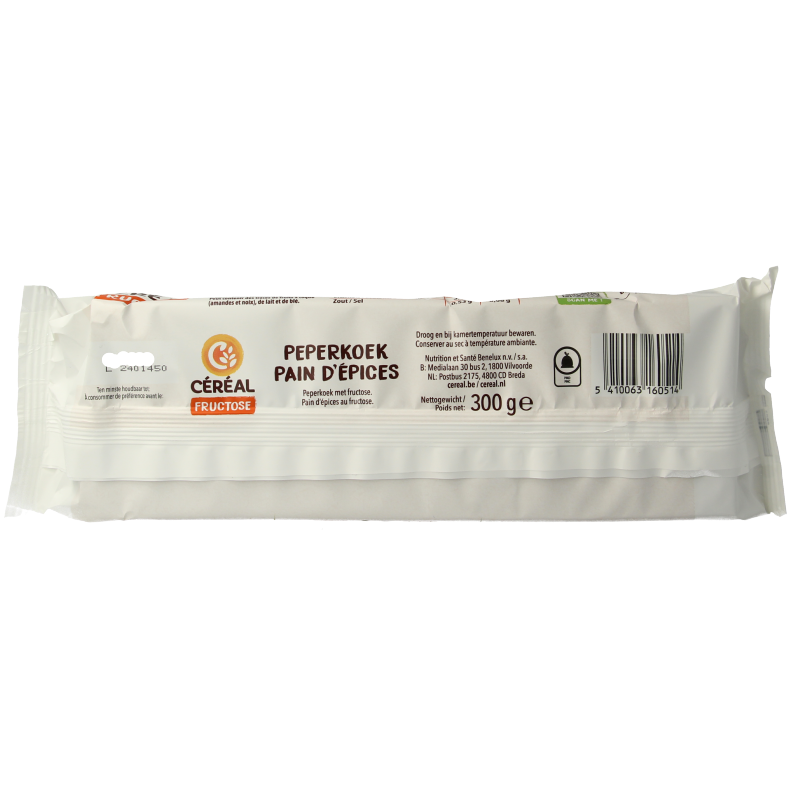 Cereal Peperkoek fructose 300 Gram