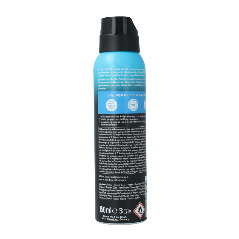 FA Deodorant spray men kick off 150 Milliliter