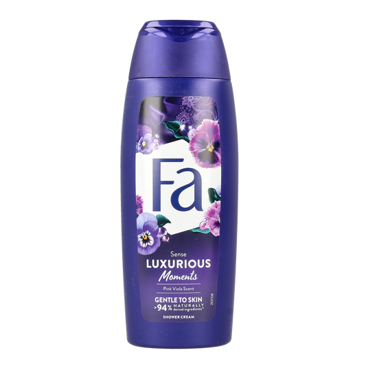 FA Douchegel Luxurious Moments 250ml – moisturizing body wash with a rich, fragrant scent, designed for a refreshing shower experience.