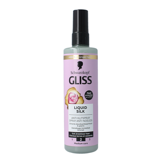 Gliss Kur Anti-klit spray liquid silk gloss 200.00 Milliliter