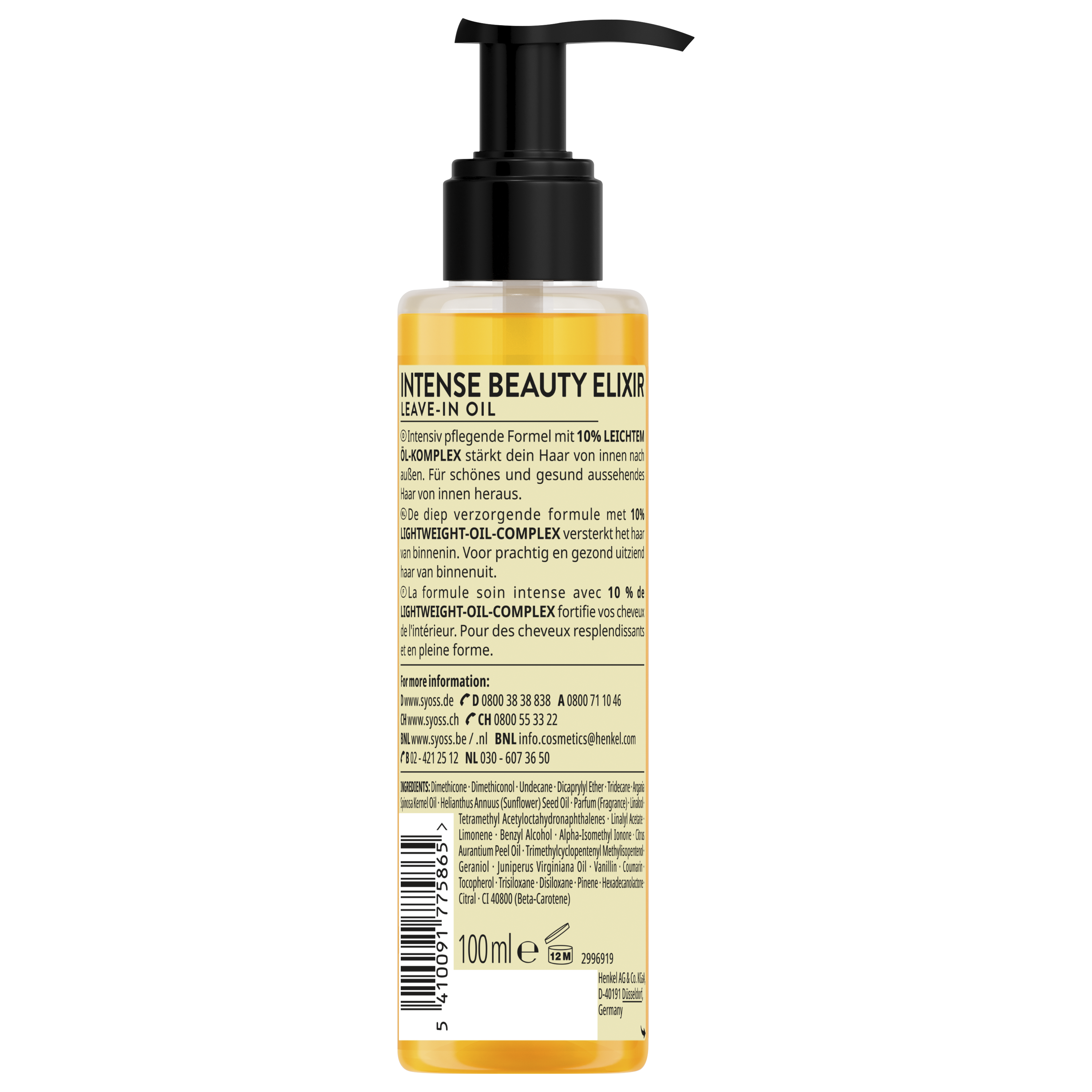 Syoss Beauty elixer absolute oil 100.00 Milliliter
