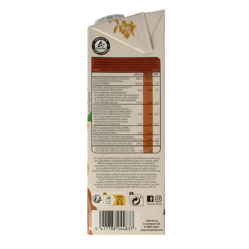 Lima Oat drink choco bio 1 Liter