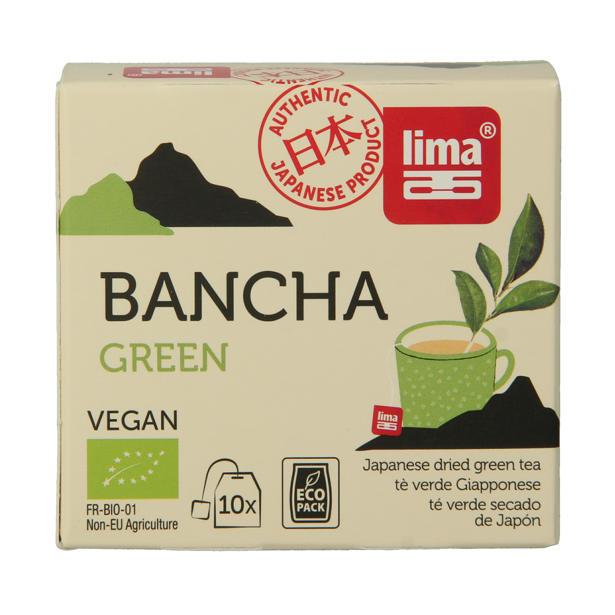Lima Green bancha thee builtjes bio 10.00 Zakjes