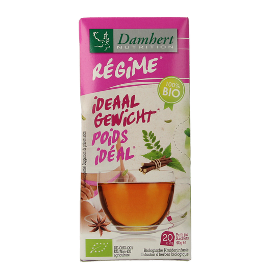 Damhert Tea time ideaal gewicht thee bio 20.00 Zakjes