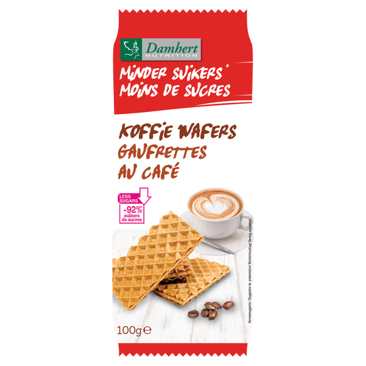 Damhert Koffiewafers low carb 100.00 Gram