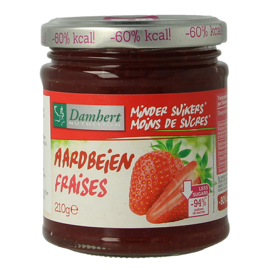 Damhert Confituur aardbei low carb 210.00 Gram