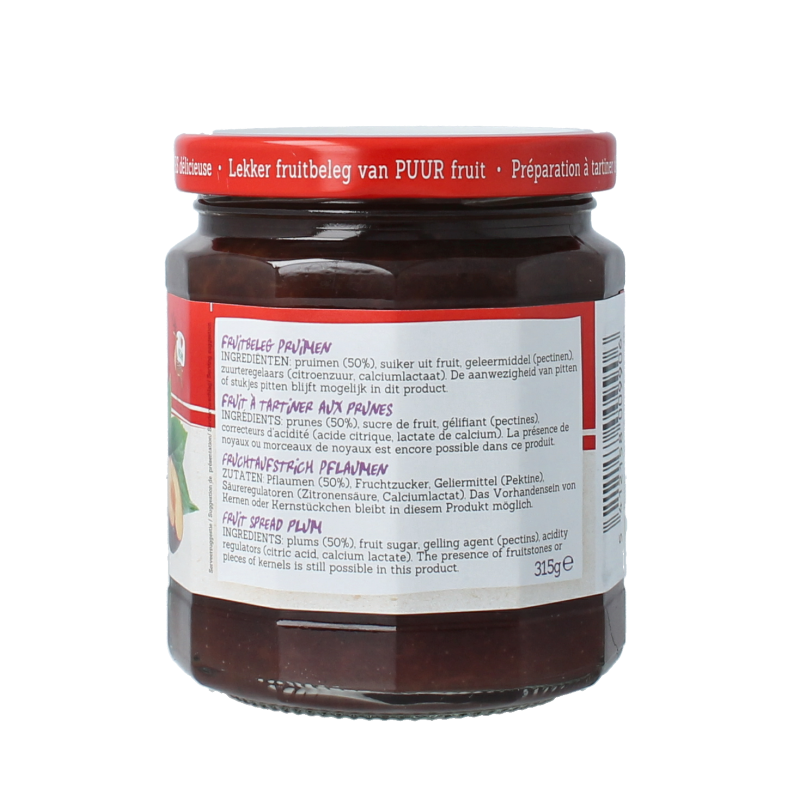 Damhert Puur fruit confituur pruimen 315 Gram