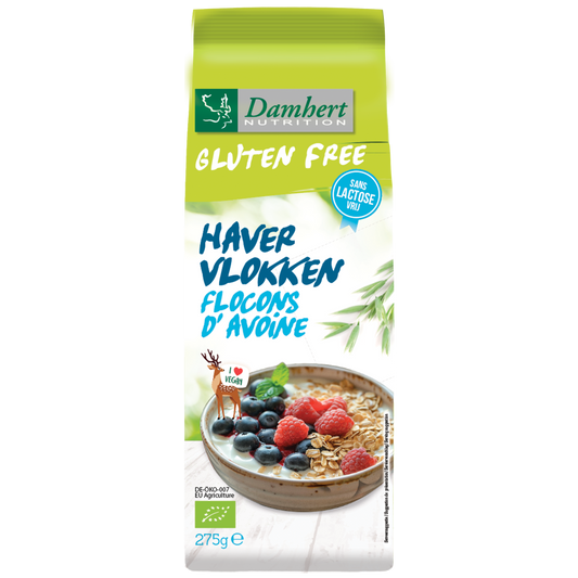 Damhert Havervlokken glutenvrij bio 275 Gram