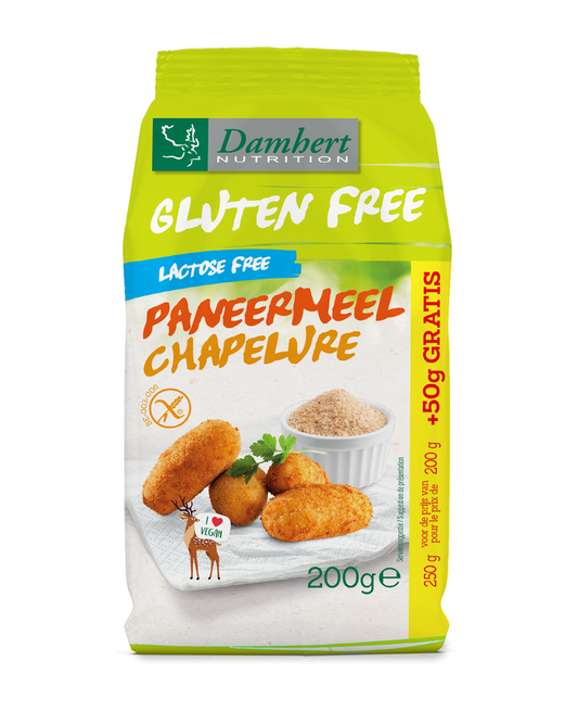Damhert Paneermeel glutenvrij +50 gram gratis 250.00 Gram