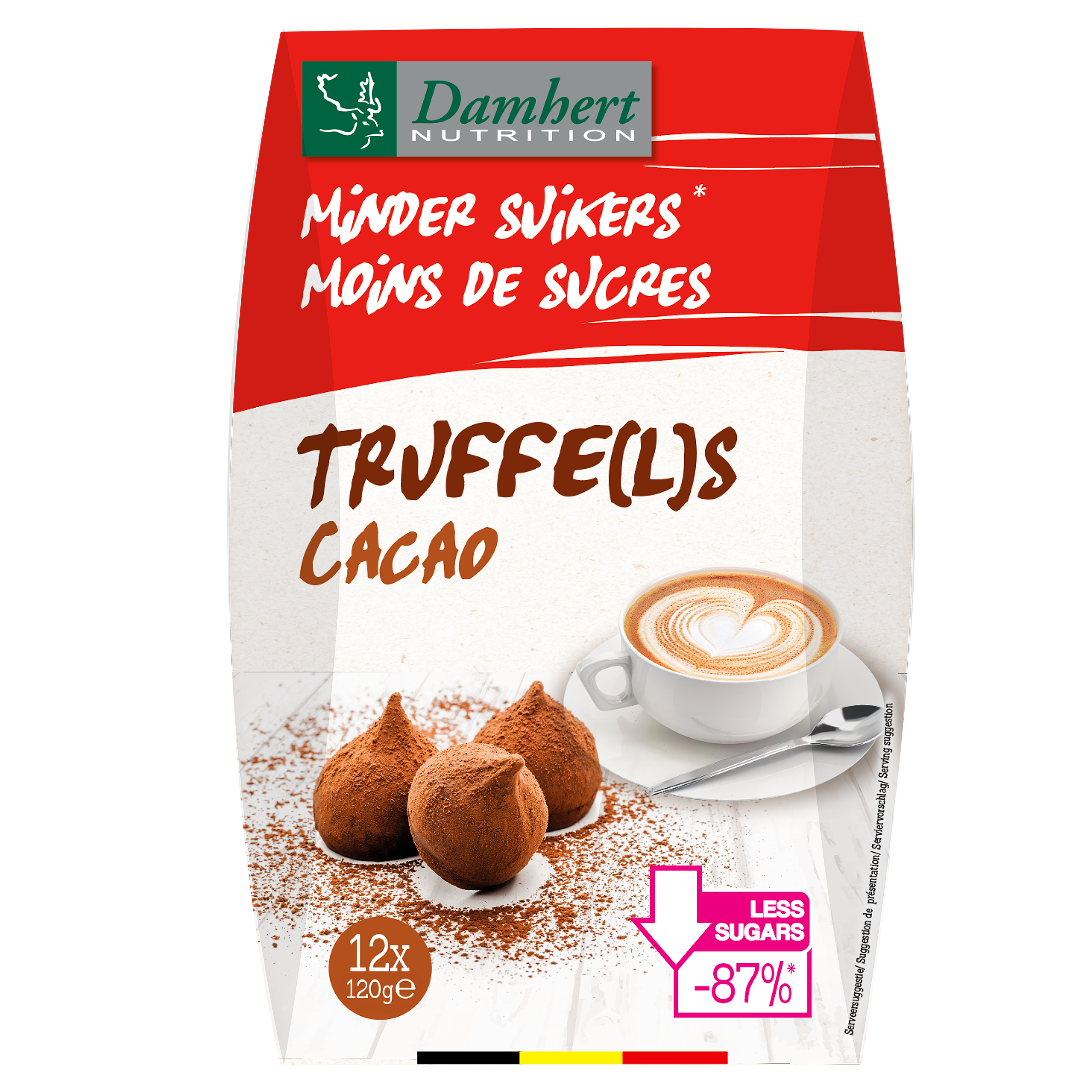 Damhert Truffels minder suiker 120 Gram