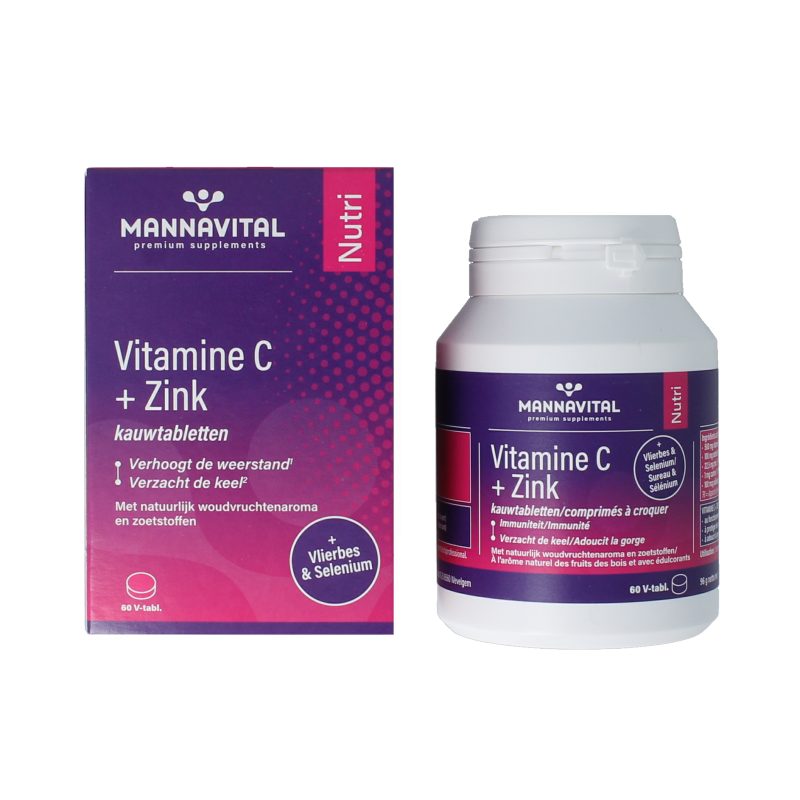 Mannavital Vitamine C plus zink 60 Tabletten