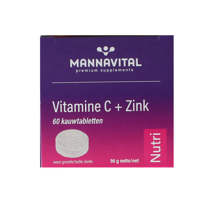 Mannavital Vitamine C plus zink 60 Tabletten