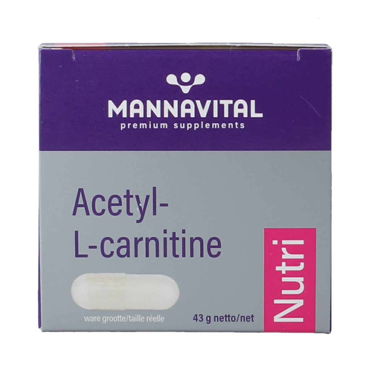 Mannavital Acetyl-L-Carnitine platinum 60.00 Vegetarische capsules