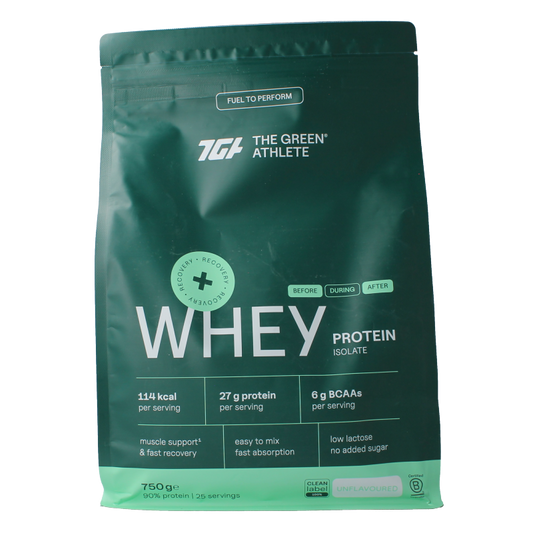 The Green Athlete Whey protein isolate  unflavoured 750 Gram