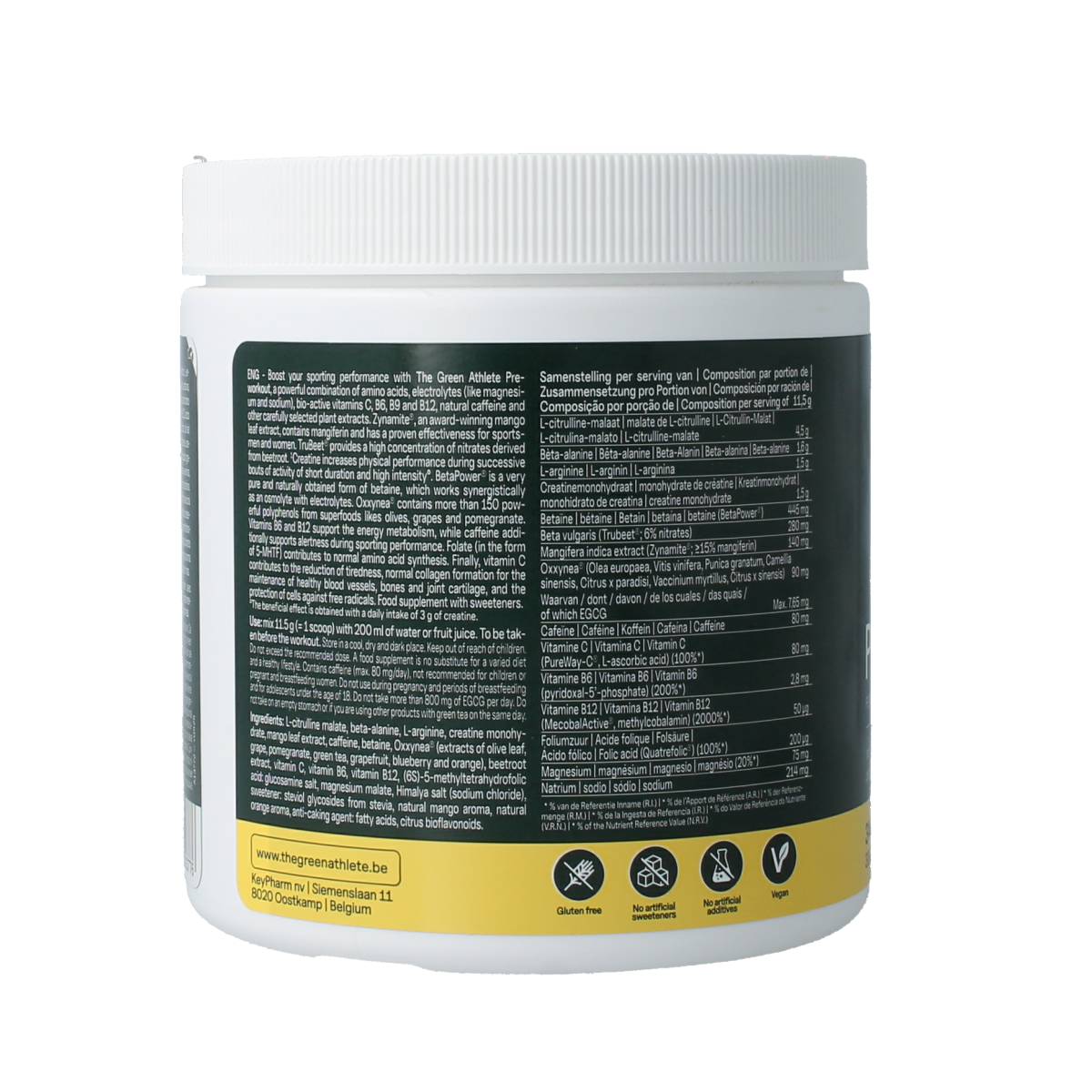 The Green Athlete Pre workout 345.00 Gram