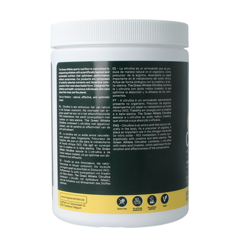 The Green Athlete L-Citrulline malate 500.00 Gram
