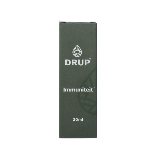 DRUP Kruiden paddenstoelextract in 30ml bottle, a herbal supplement for immune support, featuring natural mushroom extract.