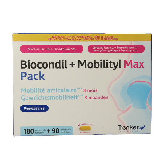 Trenker Duopack biocondil and mobility mineral multivitamin tablets, 270 count, dietary supplement for joint support
