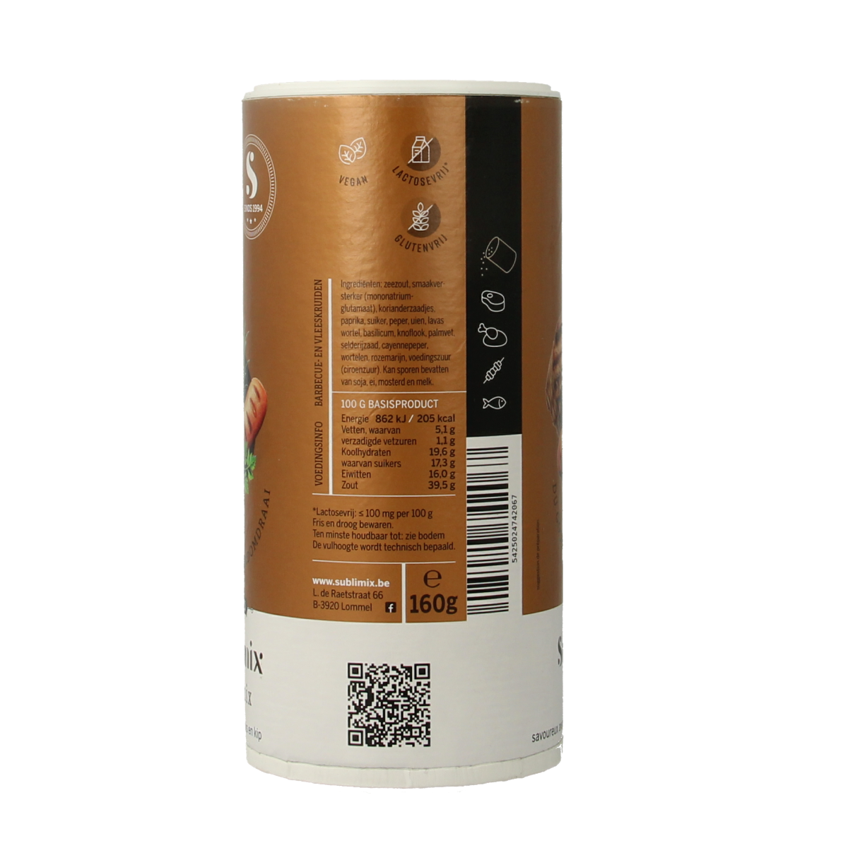 Sublimix Grillfix glutenvrij 160.00 Gram