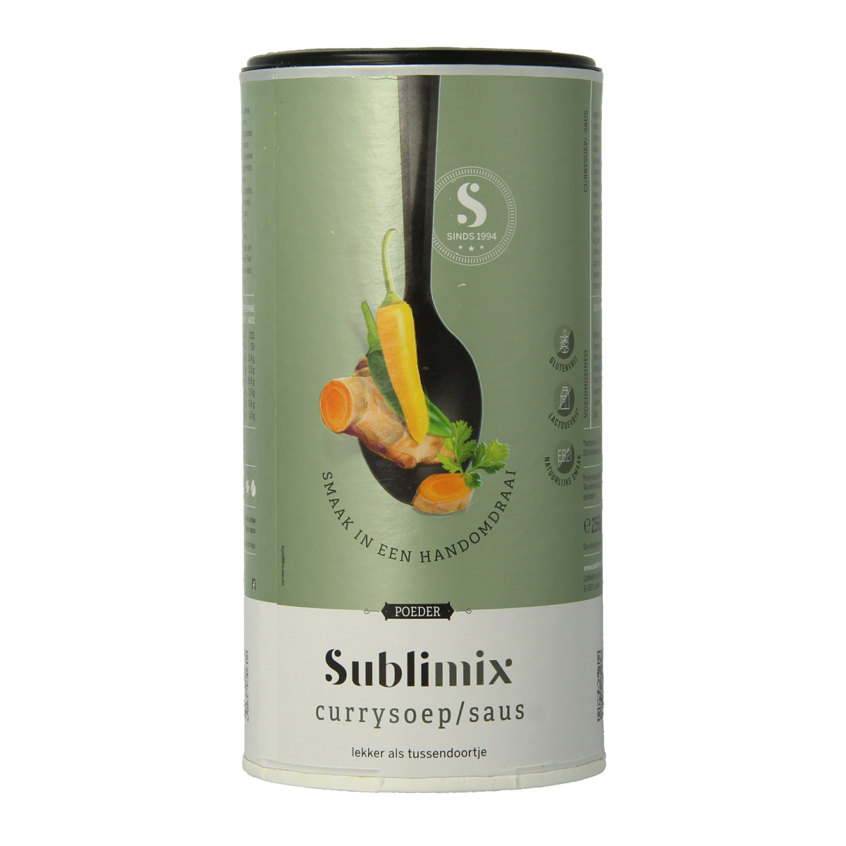 Sublimix Currysoep glutenvrij 256.00 Gram